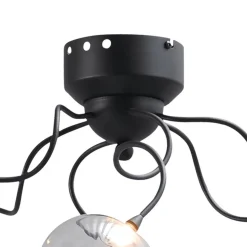 Strak klassieke plafondlamp LED met helder glas><noscript><img width=