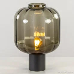 Strak klassieke tafell. met zwart glas>Straluma Best