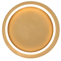 Strak moderne LED plafondlamp goud>Straluma Online