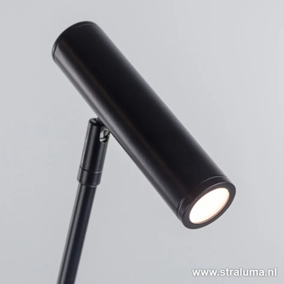 Strakke zwarte design vloerlamp LED>Straluma Clearance