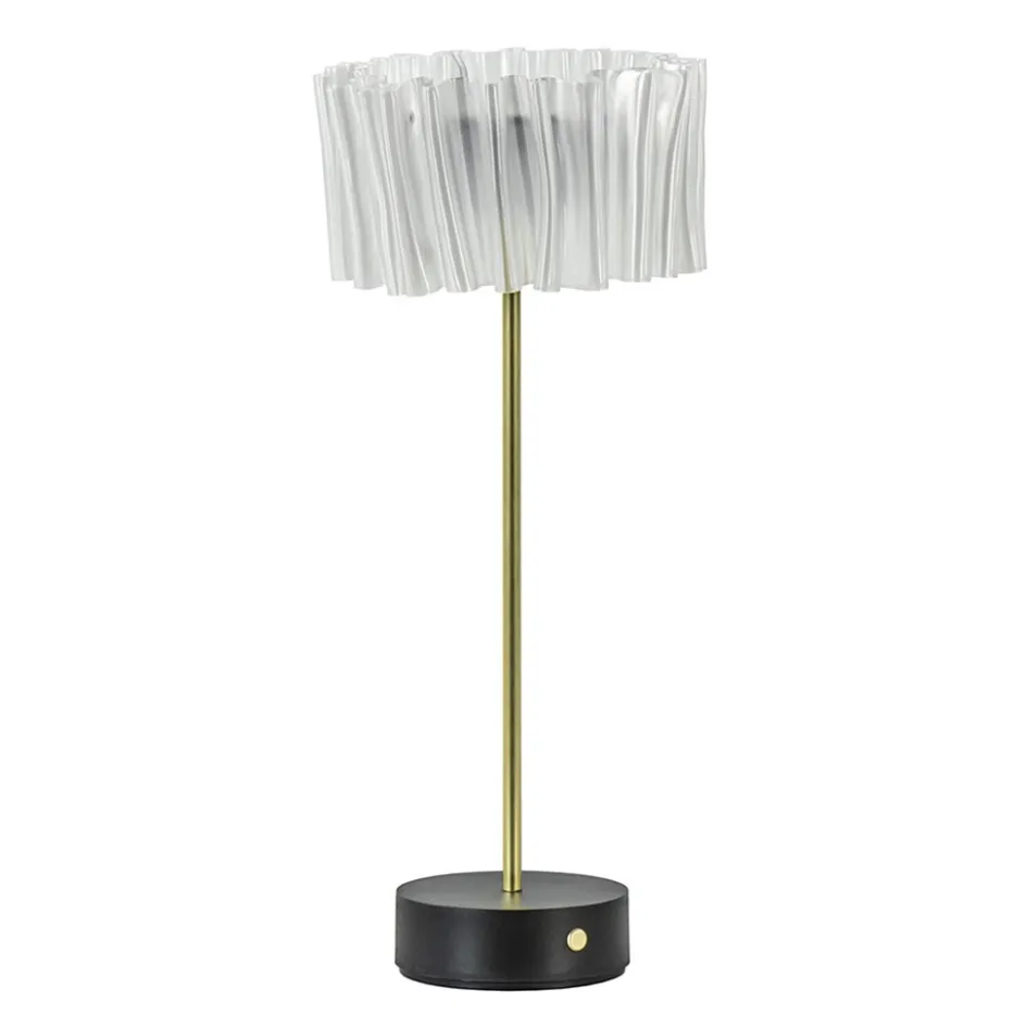 Tafellamp Accordeon op batterij prisma / zwart>Straluma Hot