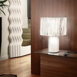 Tafellamp Accordéon 48x37cm prisma/wit><noscript><img width=