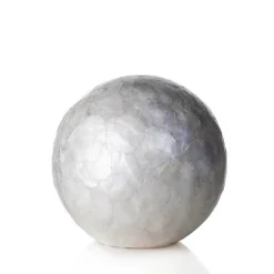 Tafellamp ball 30 cm rond creme schelpen>Straluma Best