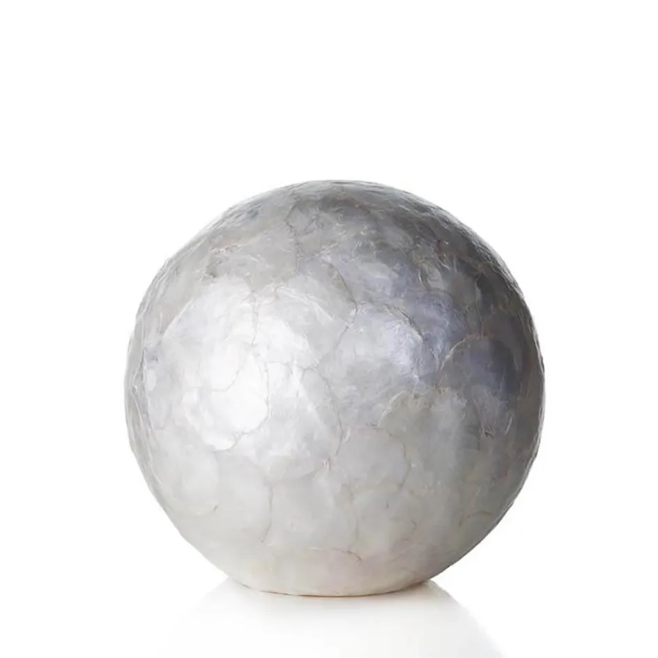 Tafellamp ball 30 cm rond creme schelpen>Straluma Best