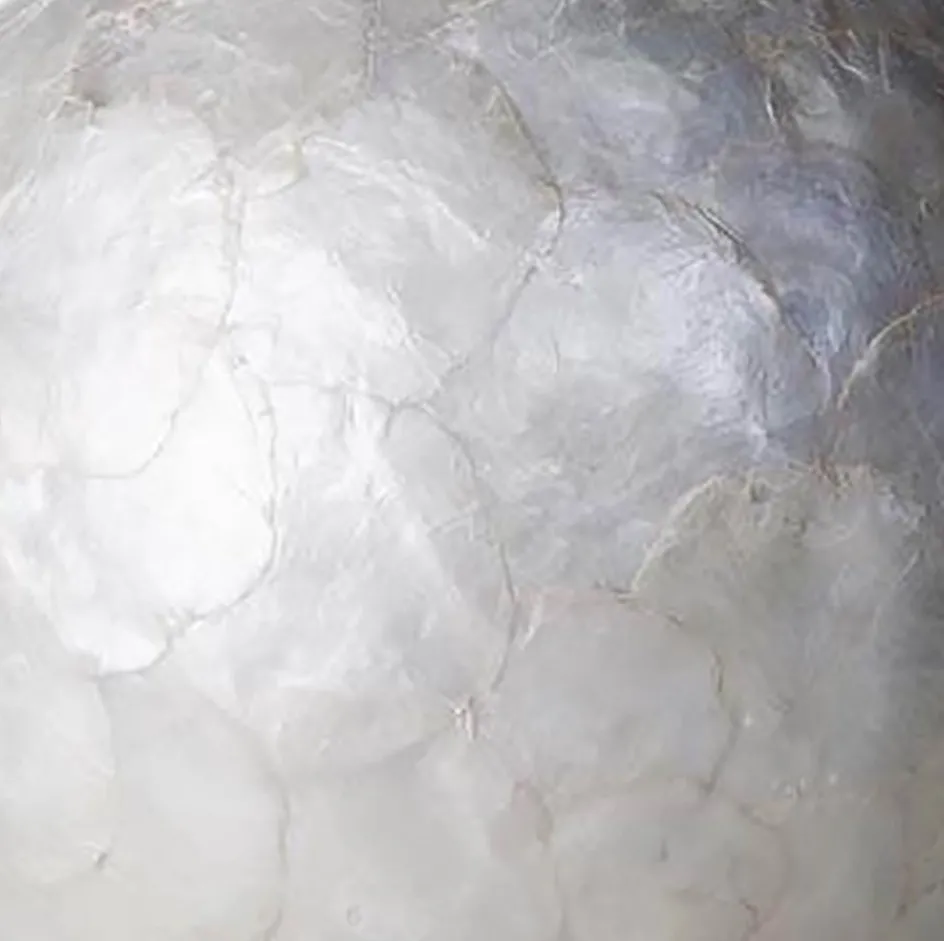 Tafellamp ball 30 cm rond creme schelpen>Straluma Best