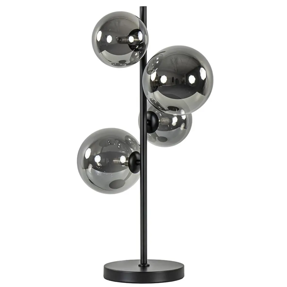 Tafellamp Calcio 4l zwart + smoke glas>Straluma Sale