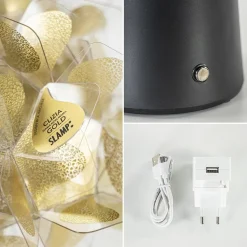 Tafellamp Clizia Mama Non Mama goud/zwart oplaadbaar><noscript><img width=