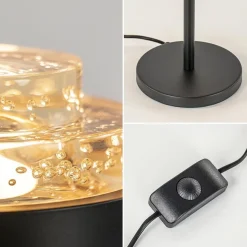 Tafellamp Dynasty zwart/amber><noscript><img width=