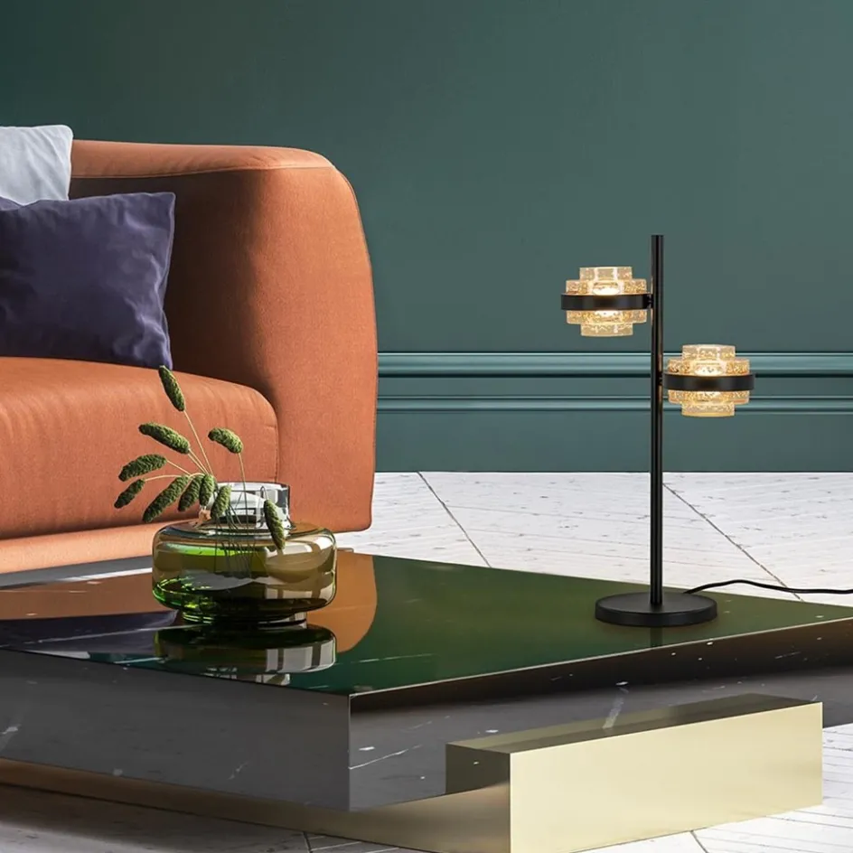 Tafellamp Dynasty zwart/amber>Straluma Discount