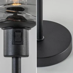 Tafellamp Fantasy op stang zwart + smoke glas></noscript>Straluma