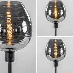 Tafellamp Fantasy op stang zwart + smoke glas></noscript>Straluma