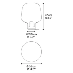 Tafellamp Flar medium champagne/honey><noscript><img width=