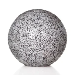 Tafellamp glasbol 30cm mozaiek zwart/wit>Straluma New