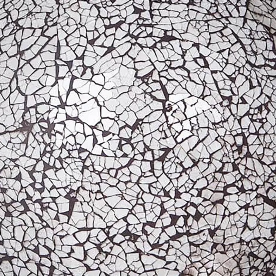 Tafellamp glasbol 30cm mozaiek zwart/wit>Straluma New