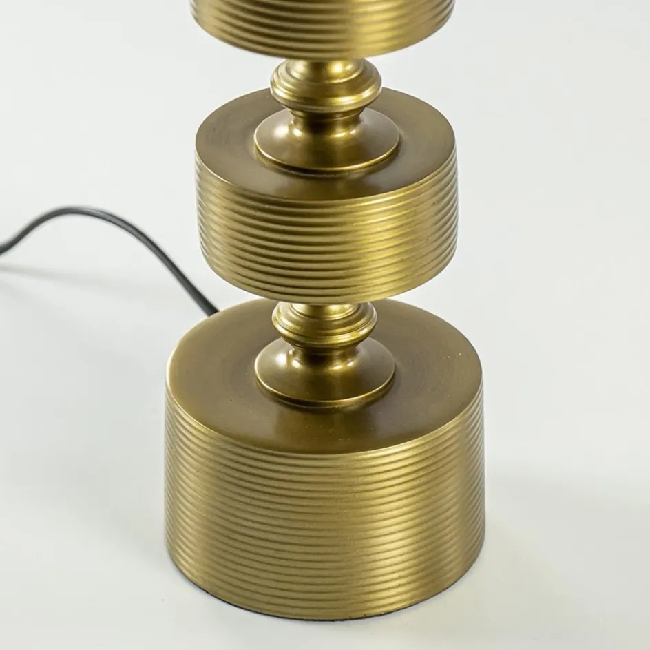 Tafellamp Gody antiek brons exclusief kap>Straluma Discount