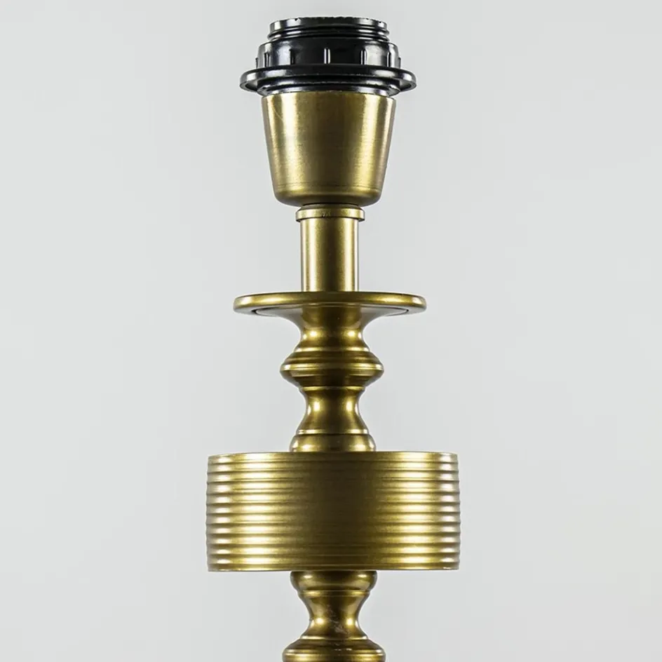 Tafellamp Gody antiek brons exclusief kap>Straluma Discount