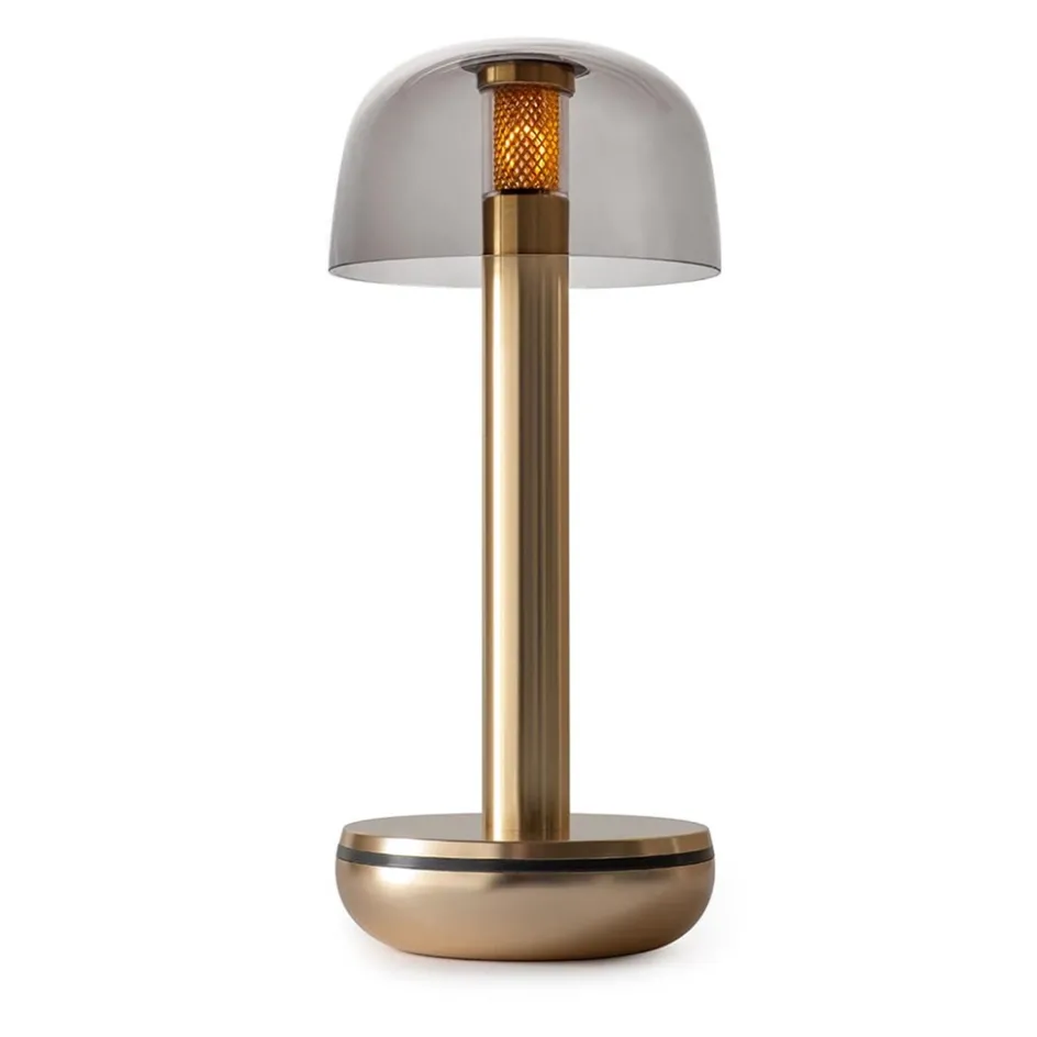Tafellamp Humble Two goud/smoke oplaadbaar>Straluma Best
