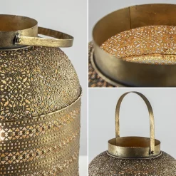 Tafellamp lantaarn goud groot Oriental><noscript><img width=