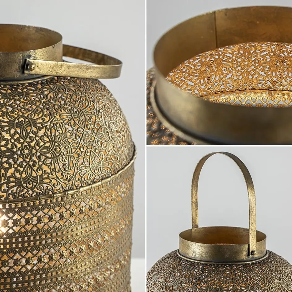 Tafellamp lantaarn goud groot Oriental>Straluma