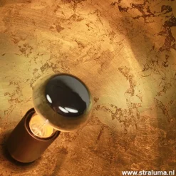 Tafellamp Larino gunmetal/goldleaf 30cm><noscript><img width=