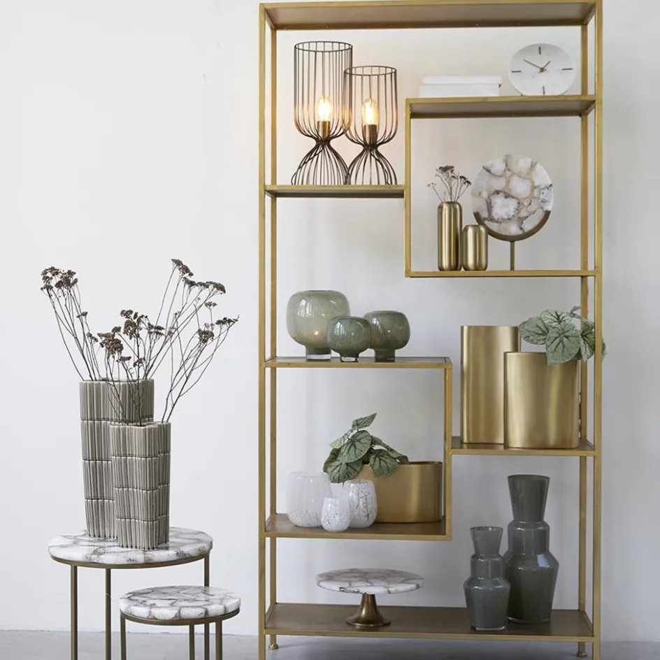 Tafellamp Lazar van Light and Living antiek brons draad>Straluma Online