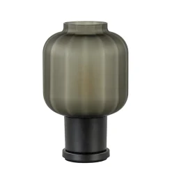 Tafellamp Lett zwart met mat smoke glas>Straluma Discount