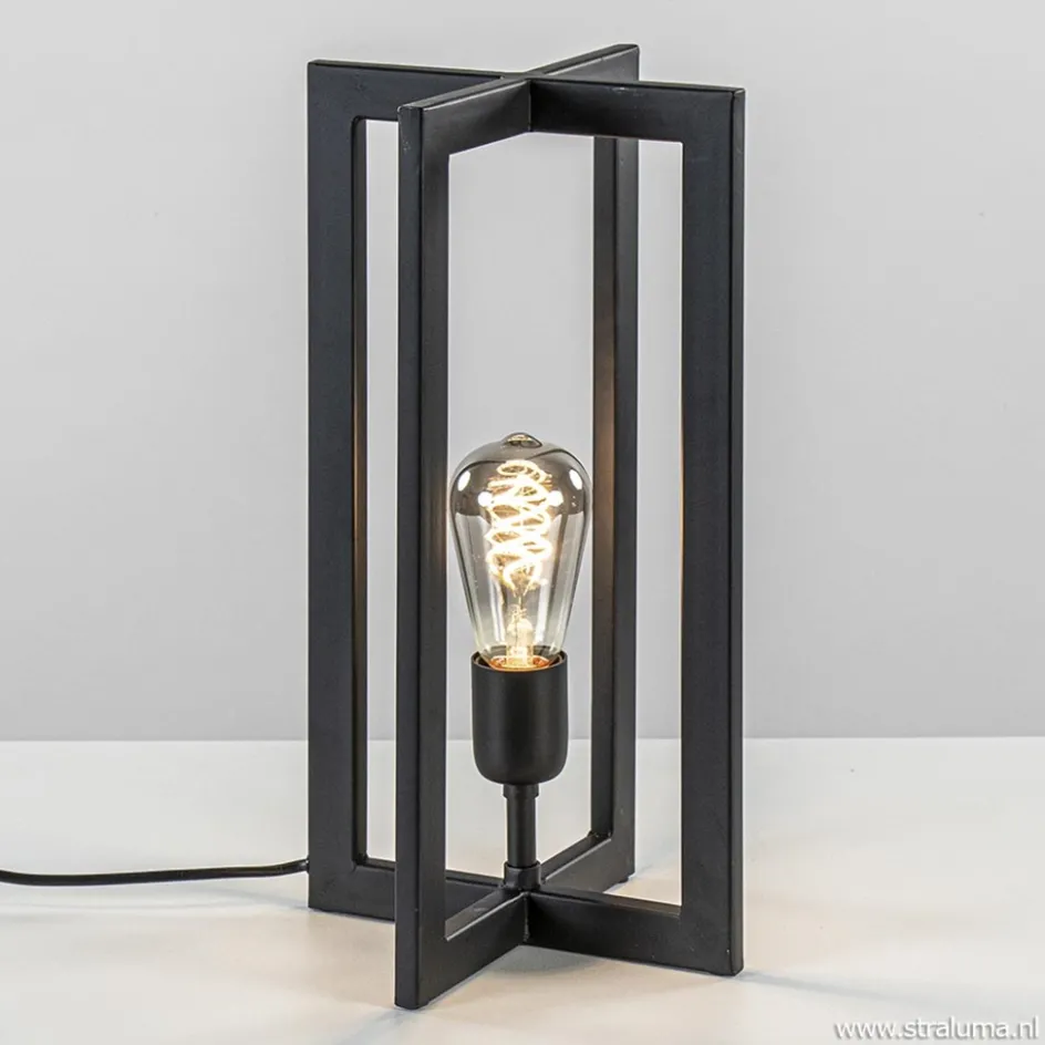 Tafellamp Mace 40cm zwart>Straluma New