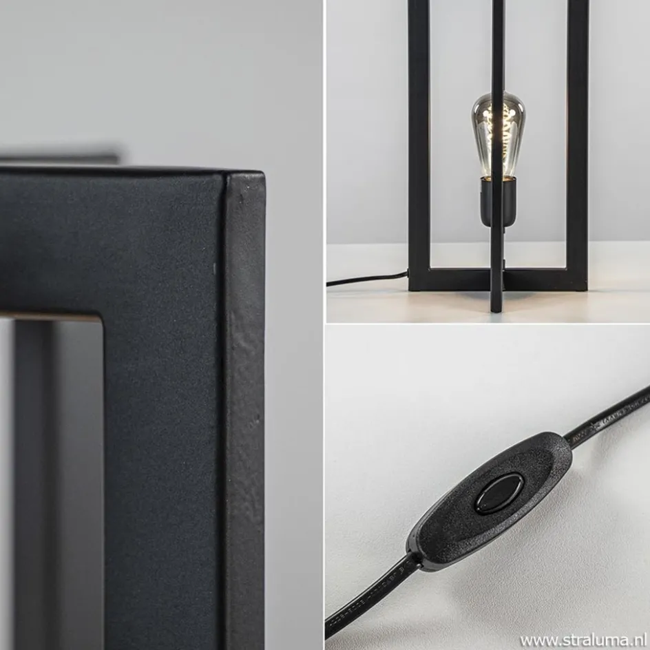 Tafellamp Mace 40cm zwart>Straluma New