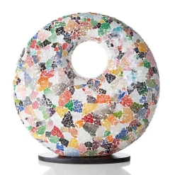 Tafellamp met gat multicolor mozaic>Straluma New