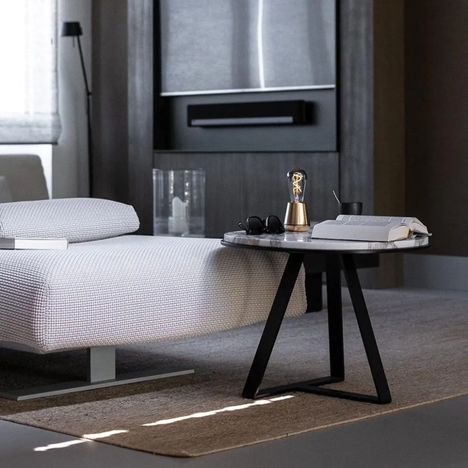 Tafellamp met oplaadbare batterij goud/smoke dimbaar>Straluma Discount