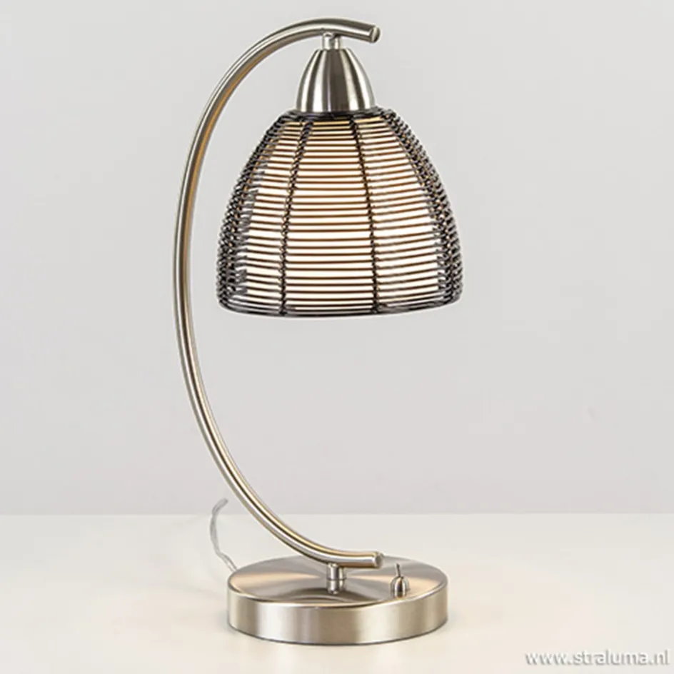 Tafellamp met zwarte draad kap>Straluma Outlet