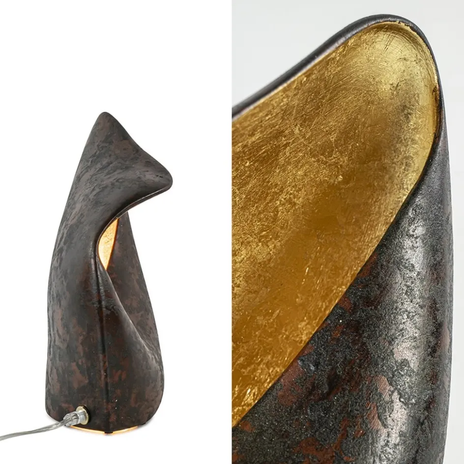 Tafellamp Nature 33 corten/goldleaf>Straluma Online