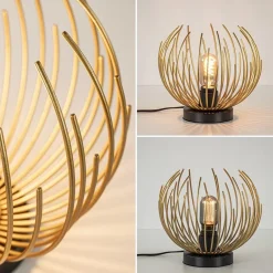 Tafellamp Nest klein zwart/matgoud><noscript><img width=