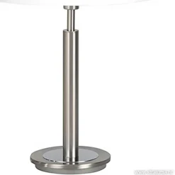 Tafellamp nikkel/glas wit + touchdimmer><noscript><img width=