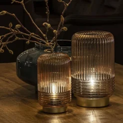 Tafellamp op batterij Lipa amber glas></noscript>Straluma Hot