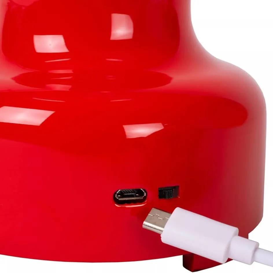 Tafellamp op batterij rood 3-standen dimbaar>Straluma Outlet