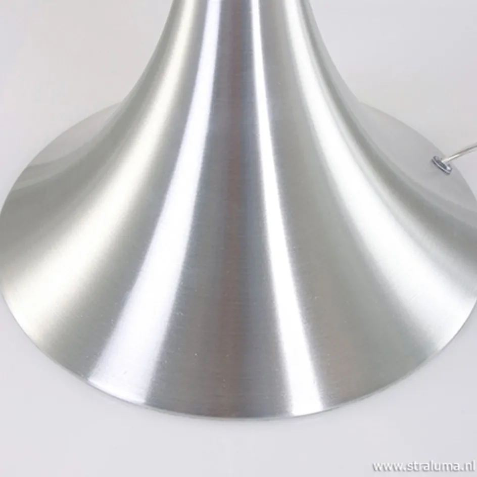 Tafellamp Purissima staal met opaal glas>Straluma Discount