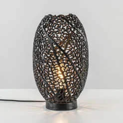 Tafellamp Sinula zwart gevlochten staal>Straluma Sale