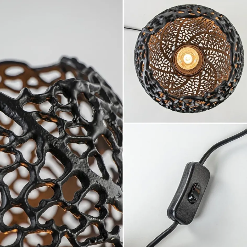 Tafellamp Sinula zwart gevlochten staal>Straluma Sale