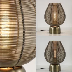 Tafellamp Suneko 34cm draad brons><noscript><img width=