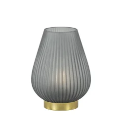 Tafellamp Tajera op batterij mat grijs/goud>Straluma Outlet