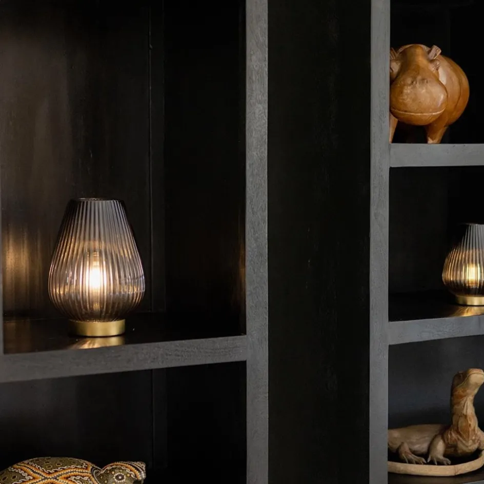 Tafellamp Tajera van Light and Living op batterij grijs/goud>Straluma New