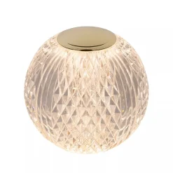 Tafellamp transparant/goud oplaadbaar>Straluma Sale