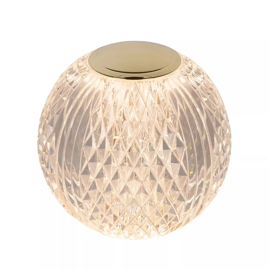 Tafellamp transparant/goud oplaadbaar>Straluma Sale