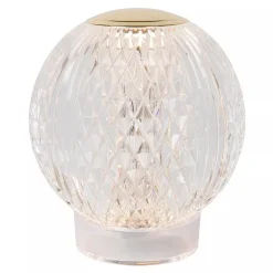 Tafellamp transparant/goud oplaadbaar><noscript><img width=