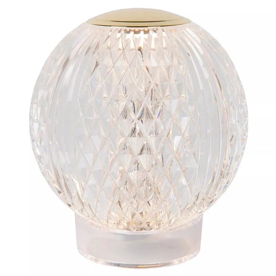 Tafellamp transparant/goud oplaadbaar>Straluma Sale
