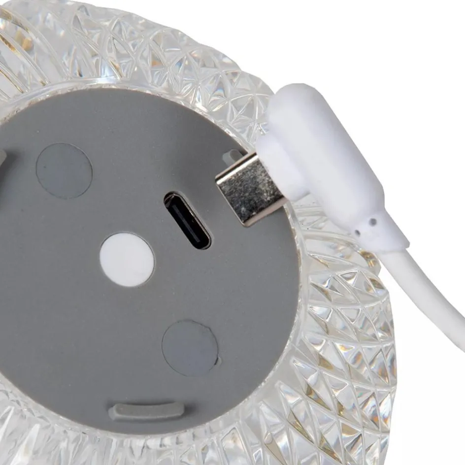 Tafellamp transparant/goud oplaadbaar>Straluma Sale