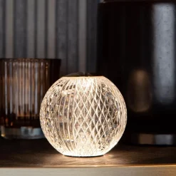 Tafellamp transparant/goud oplaadbaar><noscript><img width=