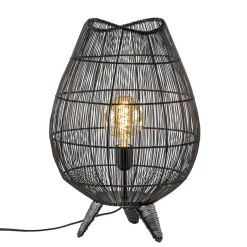 Tafellamp Yumi zwart op pootjes Light and Living>Straluma Online
