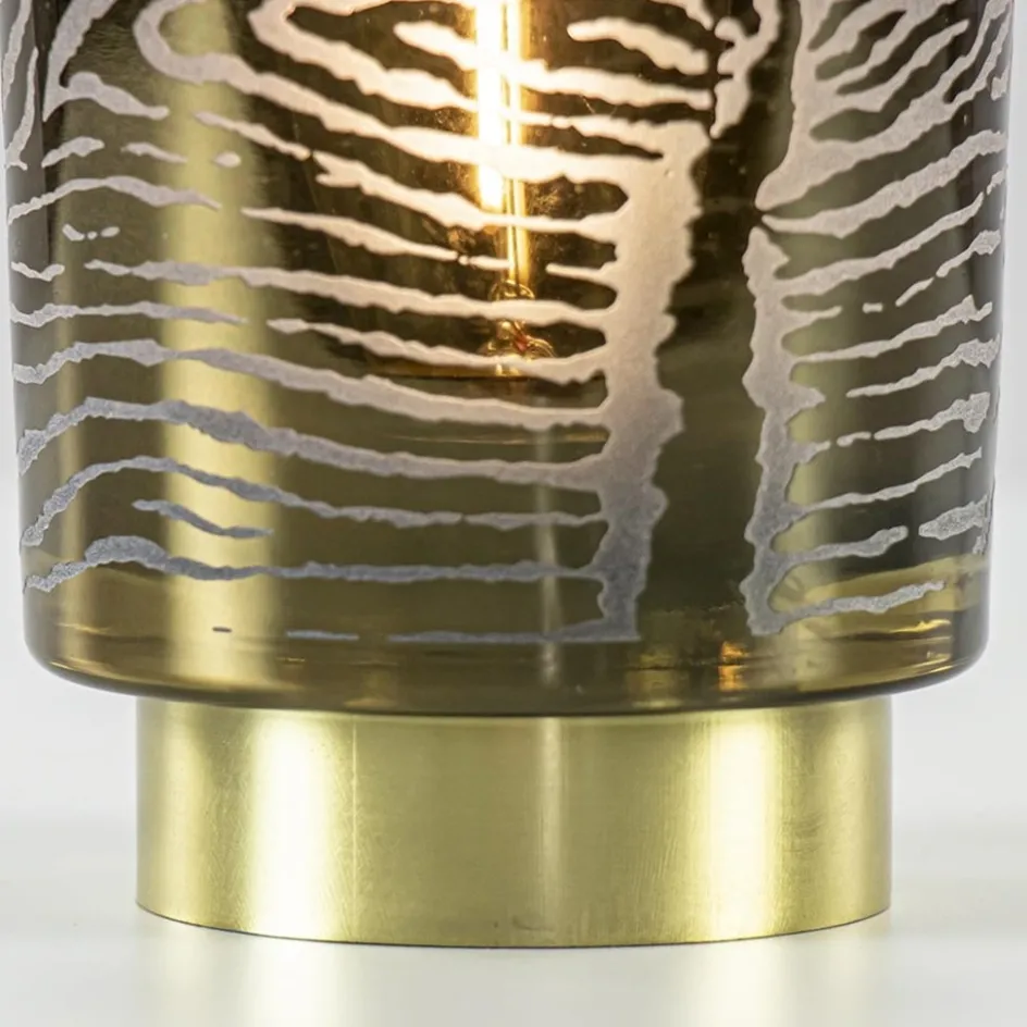Tafellamp Zebra grijs goud op batterijen Light & Living>Straluma Outlet